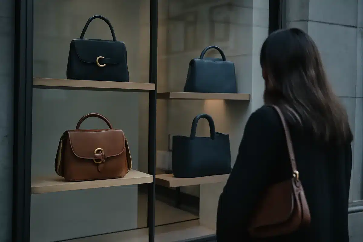 Quatre marques représentatives — Plusieurs maisons incarnent les principales directions du marché. Coach est souvent associée à un luxe accessible, avec une attention particulière portée à la qualité du cuir et aux lignes contemporaines. Le Tanneur reflète la tradition du travail