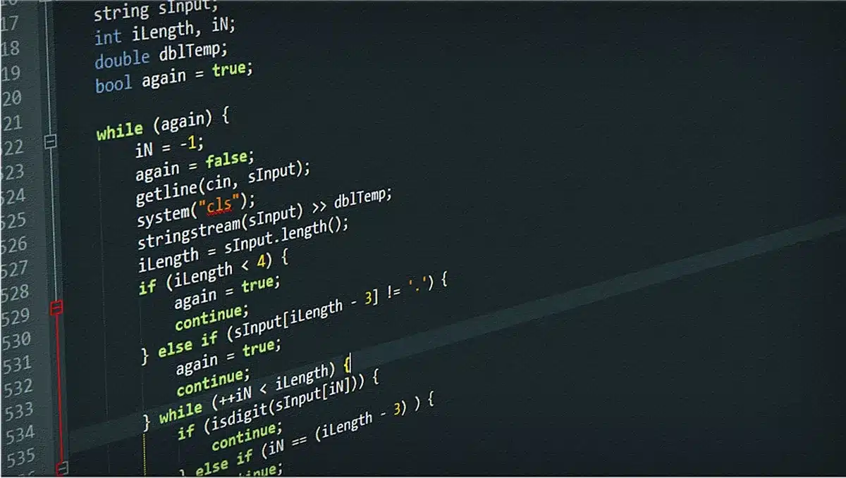 Représentation visuelle d'un algorithme avec des structures hiérarchiques et des flux de données