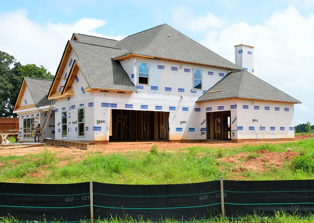 Chantier industriel d'une future fonderie de puces au Texas